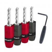 Audioquest SUREGRIP 300 BFA BANANA SILVER (SET 4KS) silver