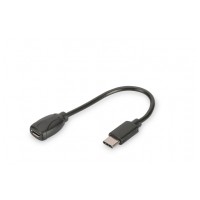 Digitus USB-C - USB micro B samica 0.15m