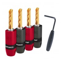 Audioquest SUREGRIP 300 BFA BANANA GOLD (SET 4KS)