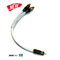 SUPRA  Y-LINK 1RCA-2RCA MF BLUE 25CM