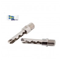 SUPRA  COMBICON BANANA PIN M6 RHODIUM