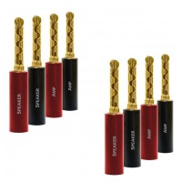 Audioquest SureGrip 100 BFA banana set 8ks) gold