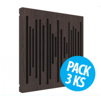 Vicoustic VicPattern Ultra Wavewood Dark Wenge, pack 3 ks
