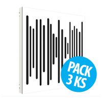 Vicoustic VicPattern Ultra Wavewood Matte White, pack 3 ks