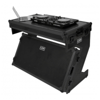 UDG Ultimate Flight Case Portable Z-Style DJ Table Black Plus (Wheels)