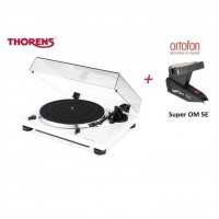 Thorens TD 201 White + Ortofon Super OM 5E Piano white