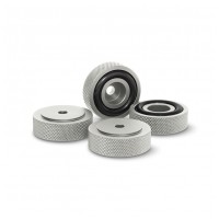 Dynavox sada štyroch hliníkových nožičiek silver