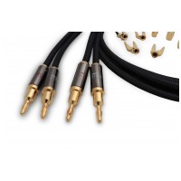 LUDIC Ludic Hera reproduktorový kabel OFC – banánky/vidličky (set 2 ks) 2 metry