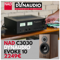 STEREOSET DYNAUDIO EVOKE 10 + NAD C3030 Farba: voliteľná.