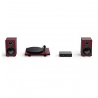 ProJect Colourful Audio System 2 - All-in-one Hi-Fi systém s gramofonem Satin Wine Red