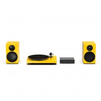 ProJect Colourful Audio System E - All-in-one Hi-Fi systém s gramofonem Satin Yellow
