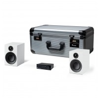 ProJect TRAVEL SET - Praktický audio systém v cestovním / dárkovém balení Černá + bílá